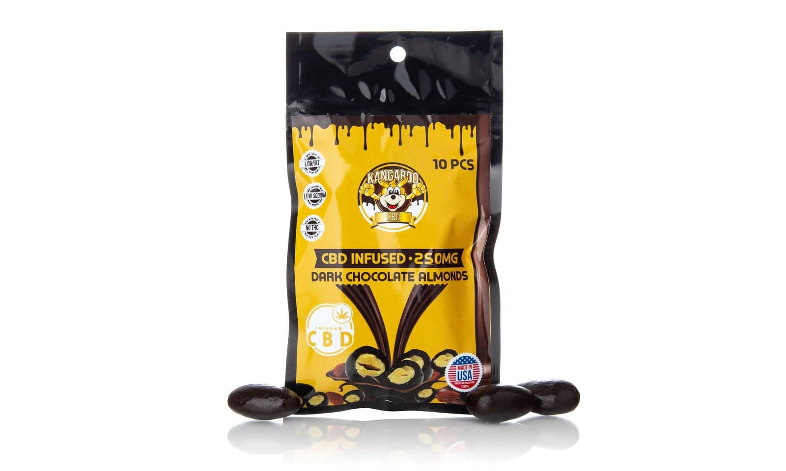 Kangaroo CBD Chocolate Covered Almonds