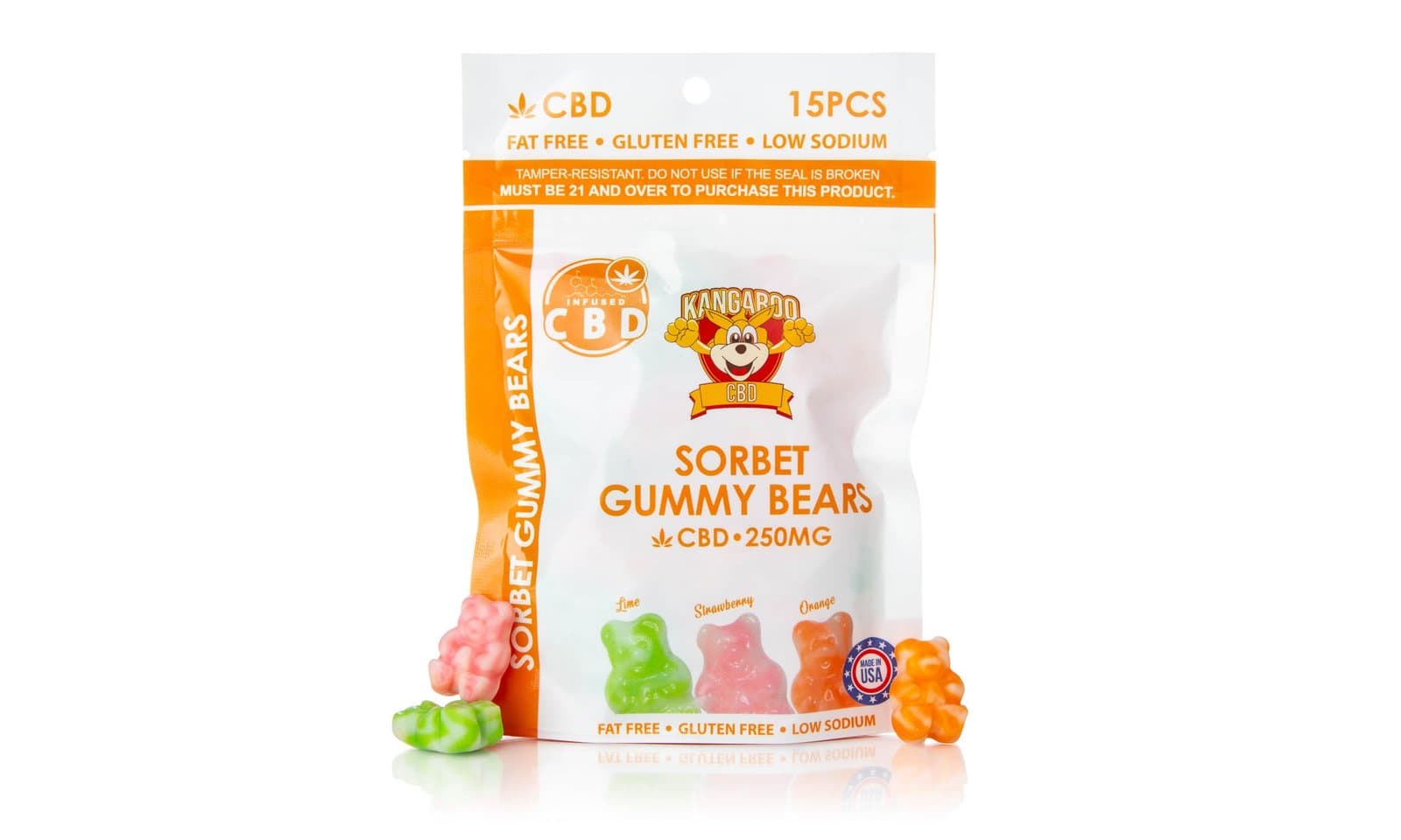 Kangaroo CBD Sweet Sorbet Bear Lineup