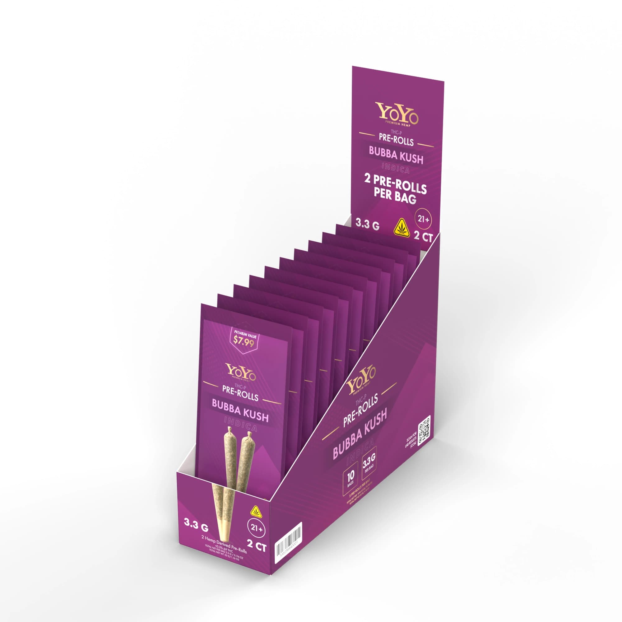 THC-P Pre-Rolls Box (10 Bags)